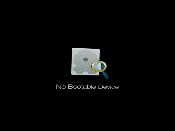 no bootable device